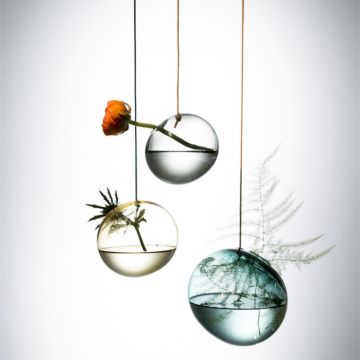 Studio About Hängende Blasen Vase Gelb 8 cm