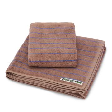 Bongusta Naram Handtücher Camel und Ultramarinblau
