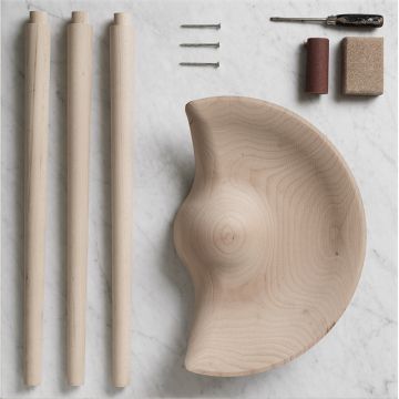 Audo Copenhagen ML42 Barhocker Eiche Messing