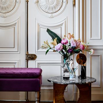 Design By Us Blindspot Tischlampe Schwarz Marmor