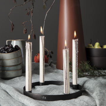 Ferm Living Circle Kerzenhalter Schwarz