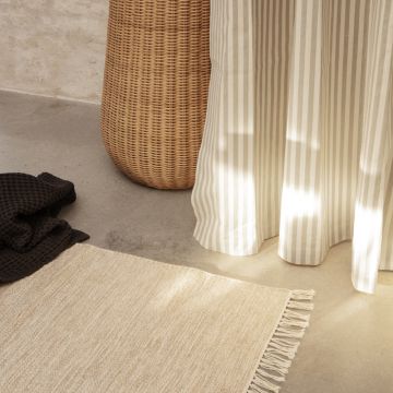 Ferm Living Duschvorhang Chambray Sand/Off-White