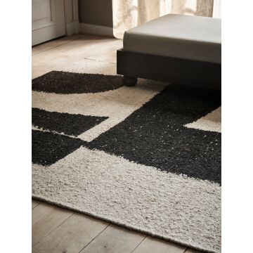 Ferm Living Piece Rug Off-White/Coffee