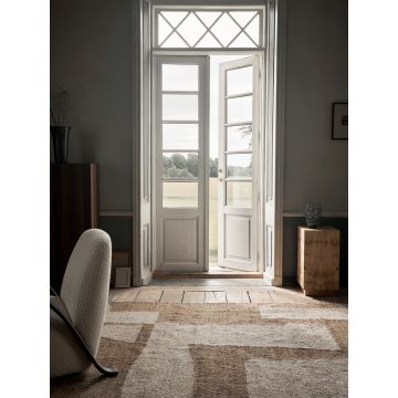 Ferm Living Piece Teppich Off-White/Toffee