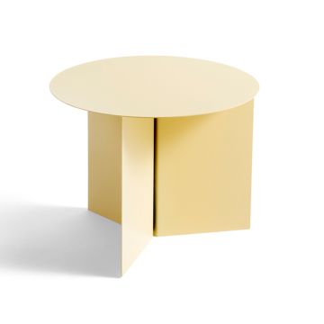 HAY Beistelltisch mit Schlitz Rund Hellgelb