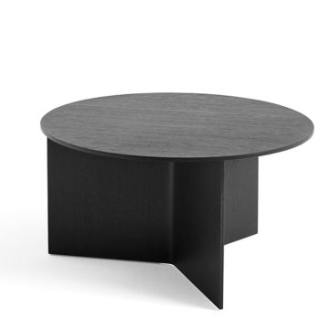 HAY Slit Tisch Holz Rund Schwarz XL