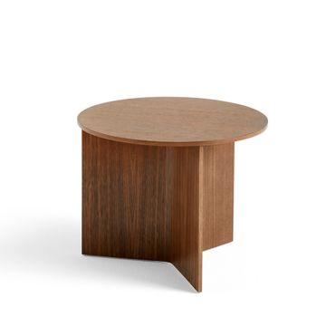 HAY Slit Tisch Holz Rund Walnuss