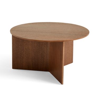 HAY Slit Tisch Holz Rund Walnuss XL