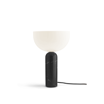New Works Kizu Tischlampe Schwarz Marmor Groß