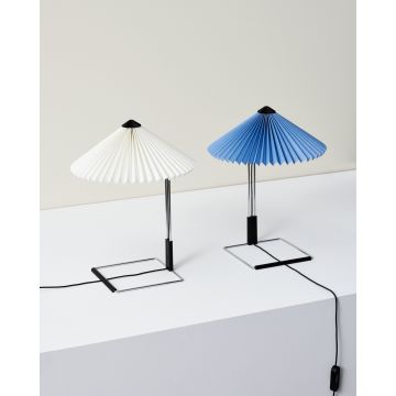 HAY Matin Tischlampe S Spiegelsockel Weiß