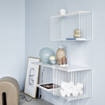 Montana Panton Wire Einzelnes Drahtregal D: 18,8 Snow