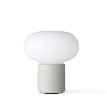 New Works Karl-Johan Tragbare Tischlampe Hellgrau