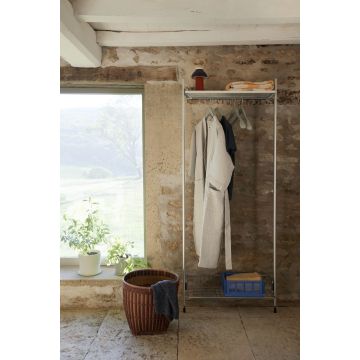 HAY Waffel-Bademantel Dusty Blue Multi