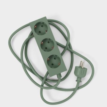 Pedestal Power Bar 5 Meter Moosgrün