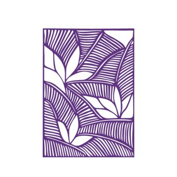 Studio About Papercut A5 Organisches Rechteck Aubergine