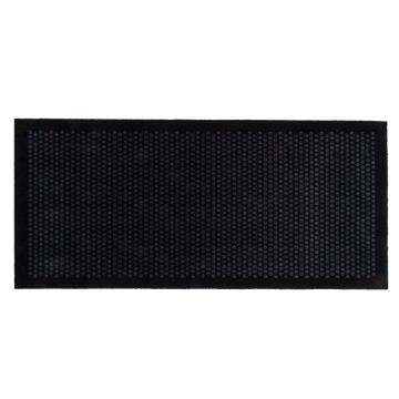 Tica Copenhagen Bodenmatte Dots Schwarz Grau 90 x 200 cm