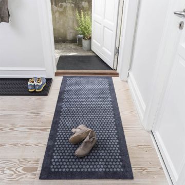 Tica Copenhagen Schmutzmatte 67 x 120 cm. Punkt-Design grau