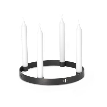 Ferm Living Circle Kerzenhalter Schwarz