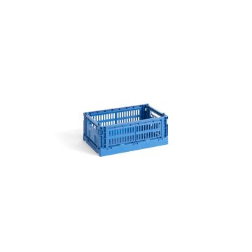 HAY Colour Crate S Elektrisch Blau Recycelt