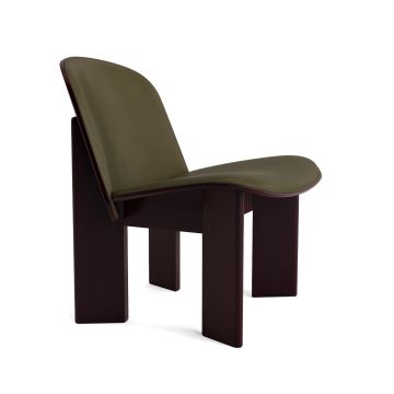 Meißel Loungesessel Schwarz Vorderseite Polsterung Sense Wald