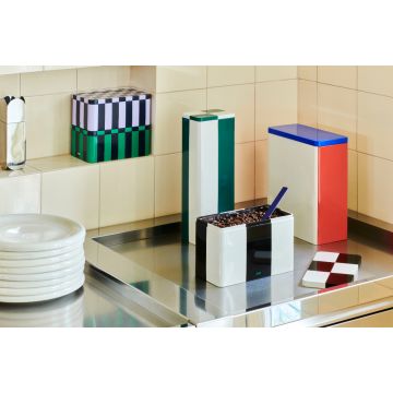 HAY Zinnbehälter Slim Grün & Off-Weiß