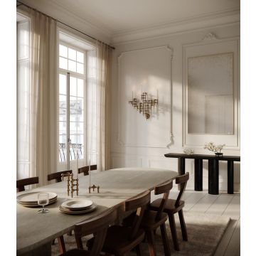 STOFF Nagel Wandhalterung Messing brüniert