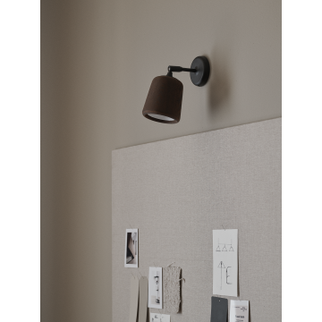 New Works Material Wandleuchte Raucheiche