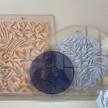 Studio About Papercut A5 Organisches Rechteck Aubergine