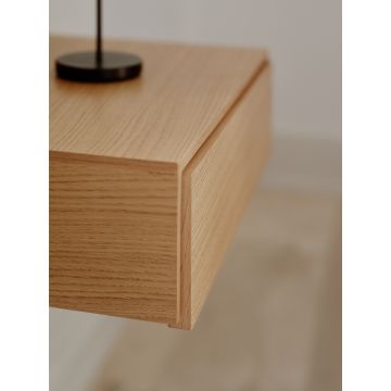 New Works Tana Wandmontierter Nachttisch Walnuss