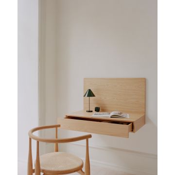 New Works Tana Wandmontierter Schreibtisch Walnuss