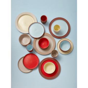 Studio About Tonware Becher Hoch 2 Stk. Terrakotta/Hellblau