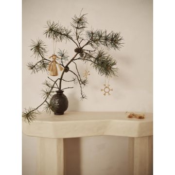 Ferm Living Jute Stars Weihnachtsbaumhänger 3-teilig