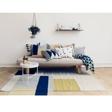 Ferm Living Kelim Teppich - Teppich - Quadrate klein