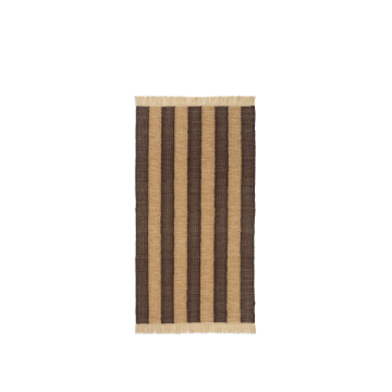 Ferm Living Ives Teppich Tan & Chocolate