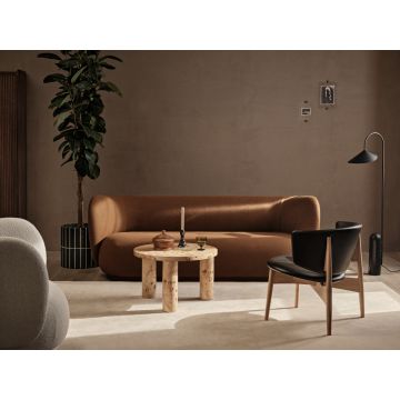 Ferm Living Post Couchtisch Klein mit Masurholzfurnier
