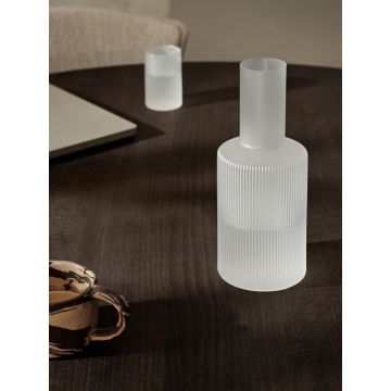 Ferm Living Karaffe Ripple Frosted