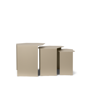 Ferm Living Shard Cluster Bord Set aus 3 Kaschmir