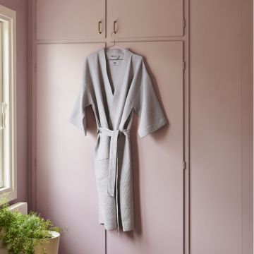 HAY Waffelbademantel Grau