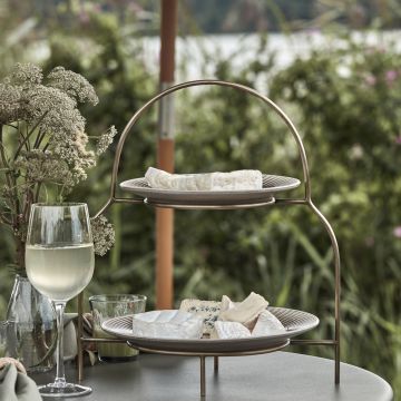 House Doctor Sana Tellerständer Antik Messing-Finish H37