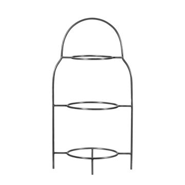 House Doctor Sana Tellerständer Silber-Finish H47