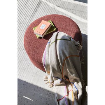 Hübsch Marshmellow Puf Large Rot