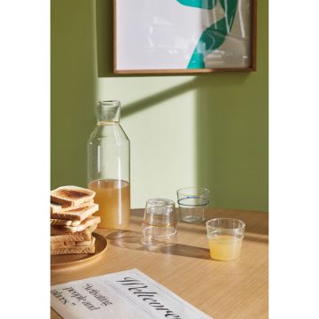 Hübsch Kiosk-Glaskrug Mehrfarbig Set mit 4