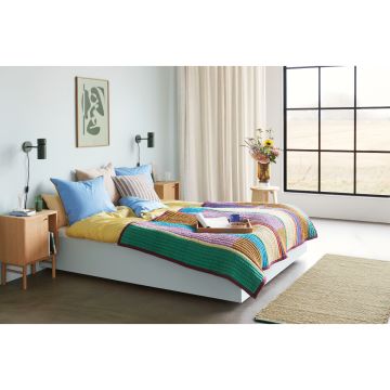 Hübsch Pavilion Plaid Block Burgundy & Mehrfarbig