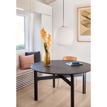 Hübsch Serene Pendelleuchte Ellipse Ø42 Weiß