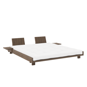 Karup Design Social Bed m. Ryg & Sideborde Carob Brown Lacquered
