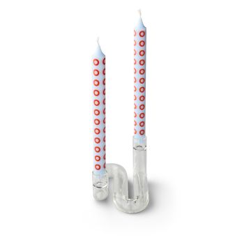 Studio About Wave Kerzenhalter H10 cm, Transparent