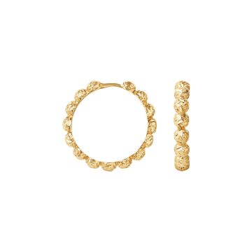 Camille Brinch Große Punkte Hoops Gold