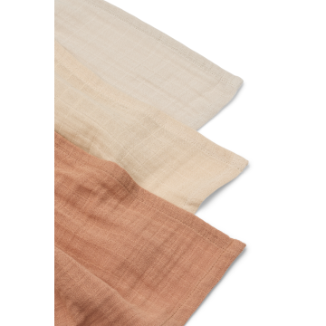 Liewood Lewis Stoffwindeln 3 Stück Tuscany Rose Mix