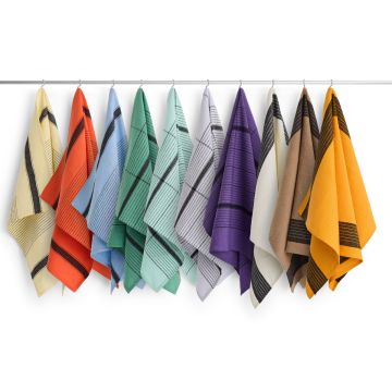 HAY Lineales Geschirrtuch Mocca