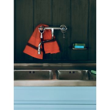 HAY Lineales Geschirrtuch Warmes Rot